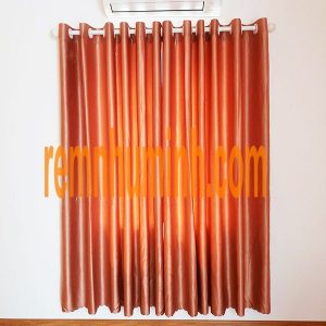 Rèm vải giá rẻ tại Đà Nẵng - màu vàng cam mã HT6006-3