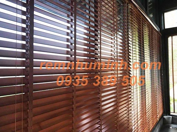 Rèm gỗ giá rẻ tại Đà nẵng - màu nâu mã GS 006