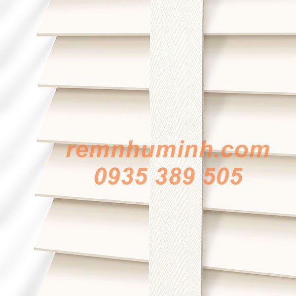 Rèm gỗ giá rẻ tại Đà nẵng - màu trắng mã GS 009
