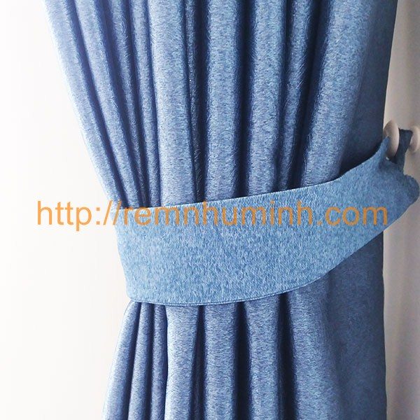 Rèm cửa tại Đà nẵng - Rèm vải màu xanh dương giá rẻ