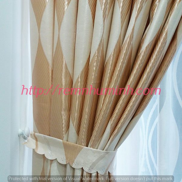 Rèm cửa Đà nẵng - Rèm vải hoa văn sọc tại Đà nẵng