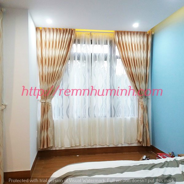 Rèm cửa Đà nẵng - Rèm vải hoa văn sọc tại Đà nẵng