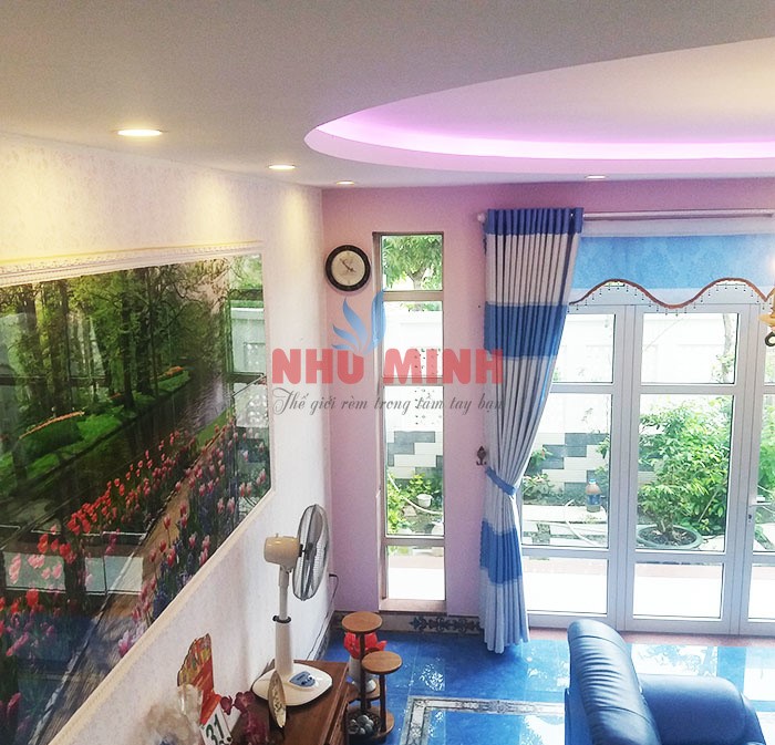 Công trình rèm vải tại Hòa Xuân - Công ty nội thất Như Minh