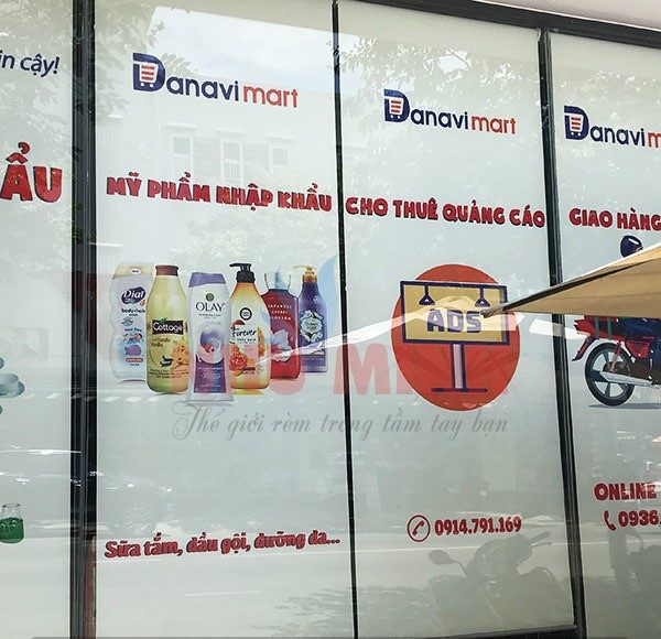 Rèm cuốn in quảng cáo tại Đà Nẵng - Rèm in maket theo yêu cầu