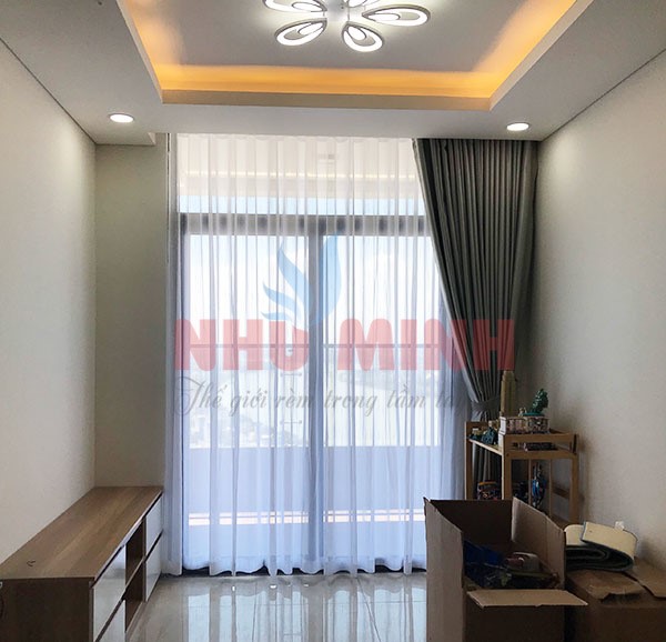 Thi công rèm vải tại căn hộ cao cấp Monarchy Đà Nẵng