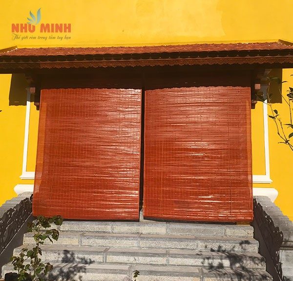 Rèm trúc đẹp tại Đà Nẵng - Trúc màu da bò (nâu gạch)
