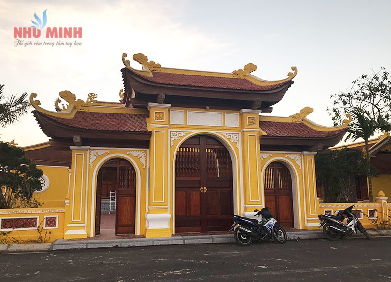 Rèm trúc đẹp tại Đà Nẵng - Trúc màu da bò (nâu gạch)