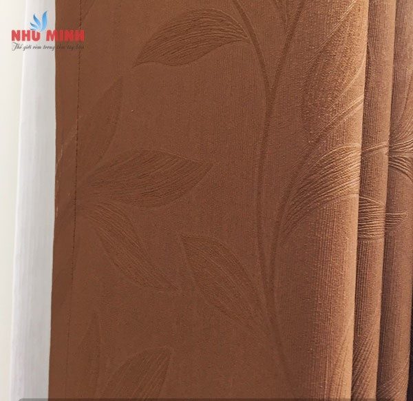 Rèm tự động tại Đà Nẵng - Rèm vải 2 lớp màu đồng mã NM 8503-2