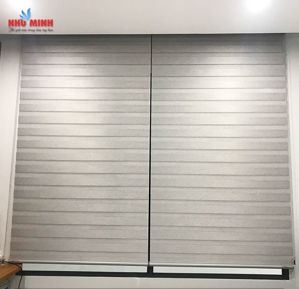 Màn rèm cao cấp tại Đà Nẵng - Mẫu rèm cầu vồng màu xám mã NM4305