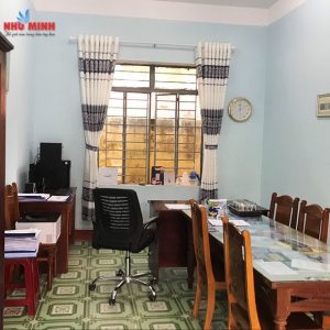 Rèm vải giá bình dân tại Đà Nẵng - Mẫu rèm vải gấm hoa văn NM404-4