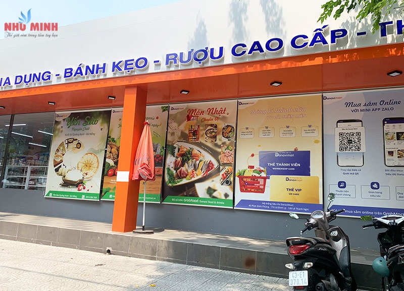 Rèm cuốn in quảng cáo giá rẻ tại Đà Nẵng - Mẫu rèm cuốn in rất nét theo yêu cầu của khách.