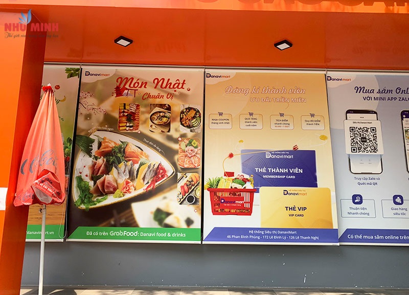Rèm cuốn in quảng cáo giá rẻ tại Đà Nẵng - Mẫu rèm cuốn in rất nét theo yêu cầu của khách.