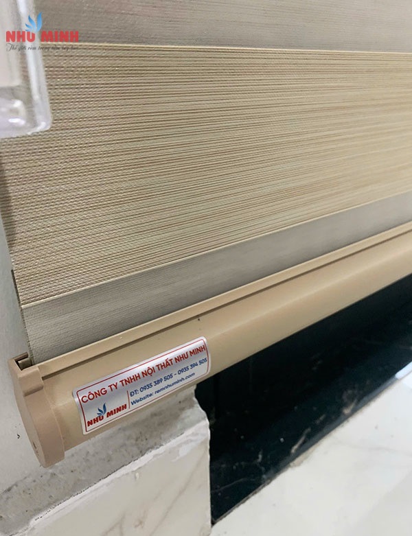 Rèm cầu vồng cửa sổ tại Đà Nẵng - Mẫu rèm cầu vồng màu kem mã NM321