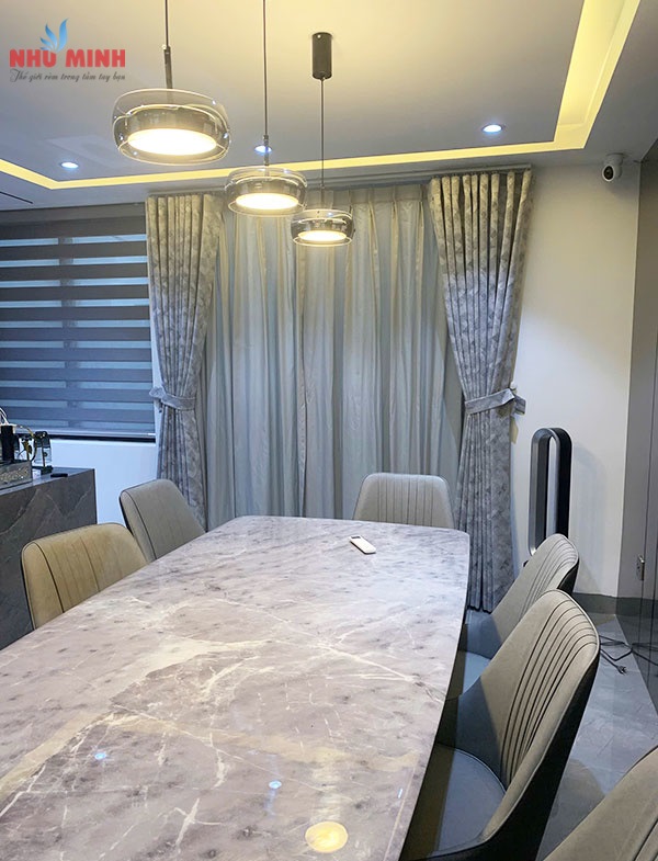 Như Minh thi công rèm vải 2 lớp tự động tại khu EURO 1