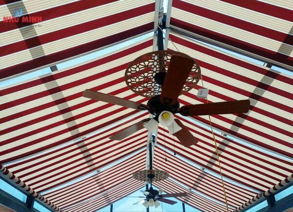 Rèm che nắng giếng trời tự động tại Đà Nẵng - Các mẫu rèm che nắng giếng trời Như Minh