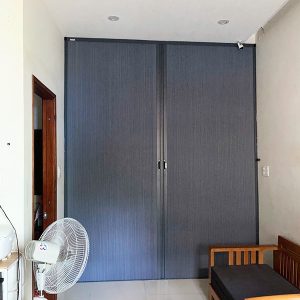 Vách rèm tổ ong màu ghi tại Đà Nẵng - Mẫu vách tổ ong màu ghi, nhôm ghi mã 001