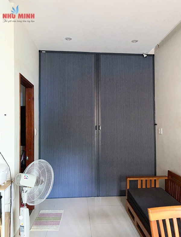 Vách rèm tổ ong màu ghi tại Đà Nẵng - Mẫu vách tổ ong màu ghi, nhôm ghi mã 001
