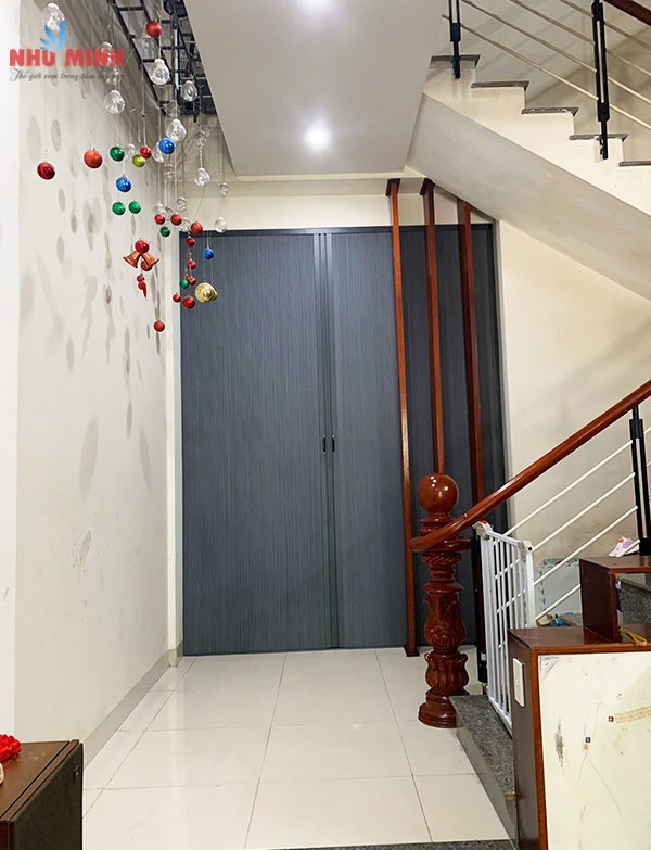 Vách rèm tổ ong màu ghi tại Đà Nẵng - Mẫu vách tổ ong màu ghi, nhôm ghi mã 001