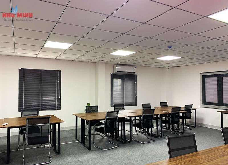 Rèm sáo nhôm lắp văn phòng tại Đà Nẵng - Rèm sáo nhôm màu đen mã ST35 STAR blinds