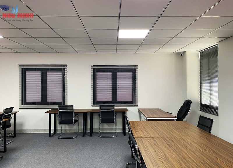 Rèm sáo nhôm lắp văn phòng tại Đà Nẵng - Rèm sáo nhôm màu đen mã ST35 STAR blinds