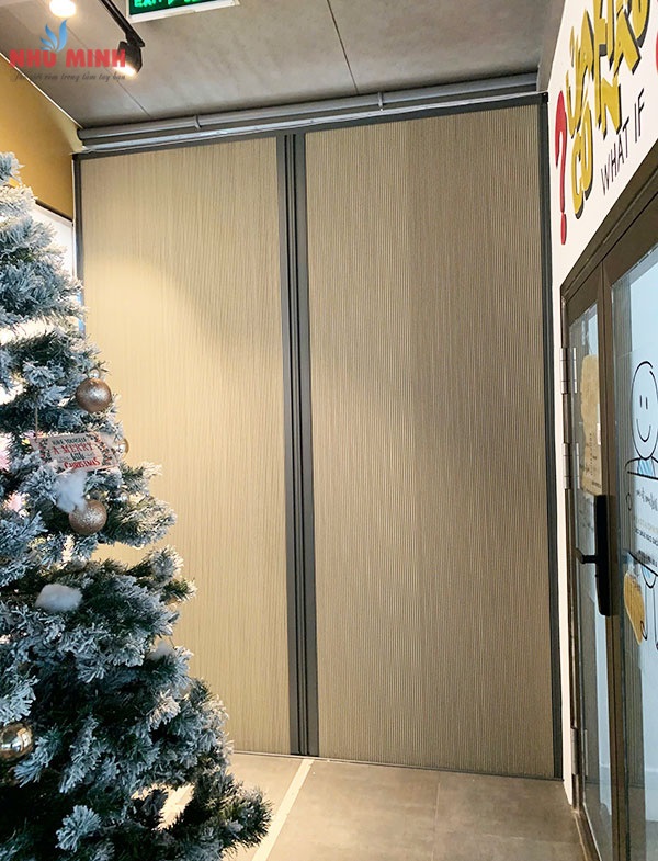 Vách ngăn phòng rèm tổ ong tại Đà Nẵng - Vách tổ ong màu ghi xám mã NM002