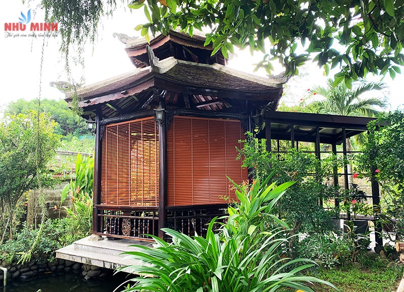 Rèm gỗ lắp nhà gỗ tại Đà Nẵng - Mẫu rèm gỗ tự nhiên nhập khẩu mã NM05