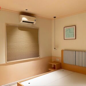 Rèm tổ ong lắp cửa sổ tại Đà Nẵng - Mẫu rèm tổ ong màu vàng be, mã NM 1015