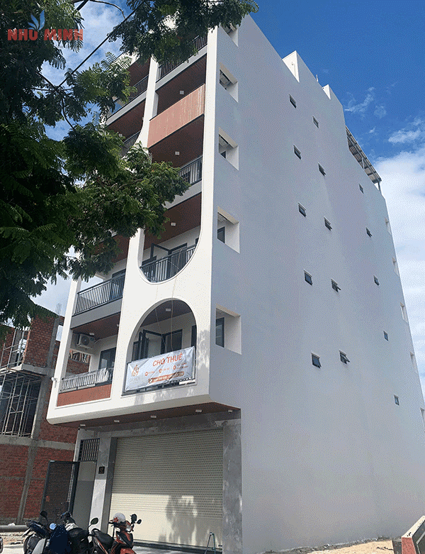 Như Minh thi công rèm tại tòa nhà căn hộ cho thuê 6 tầng ở FPT