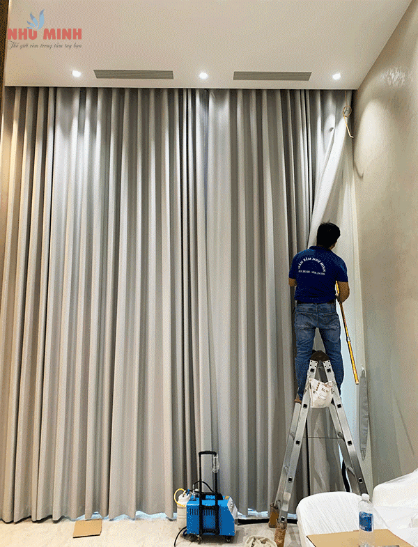 Rèm vải lắp cửa thông tầng tại Đà Nẵng - Các mẫu rèm vải dành cho cửa thông tầng.
