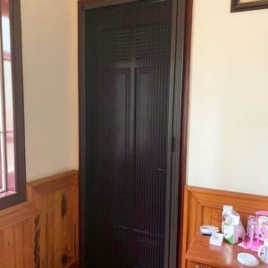 Cửa lưới chống muỗi khung nhôm màu nâu tại Đà Nẵng