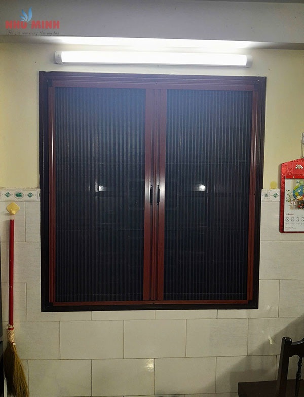 Cửa lưới chống muỗi nhôm vân gỗ tại Đà Nẵng