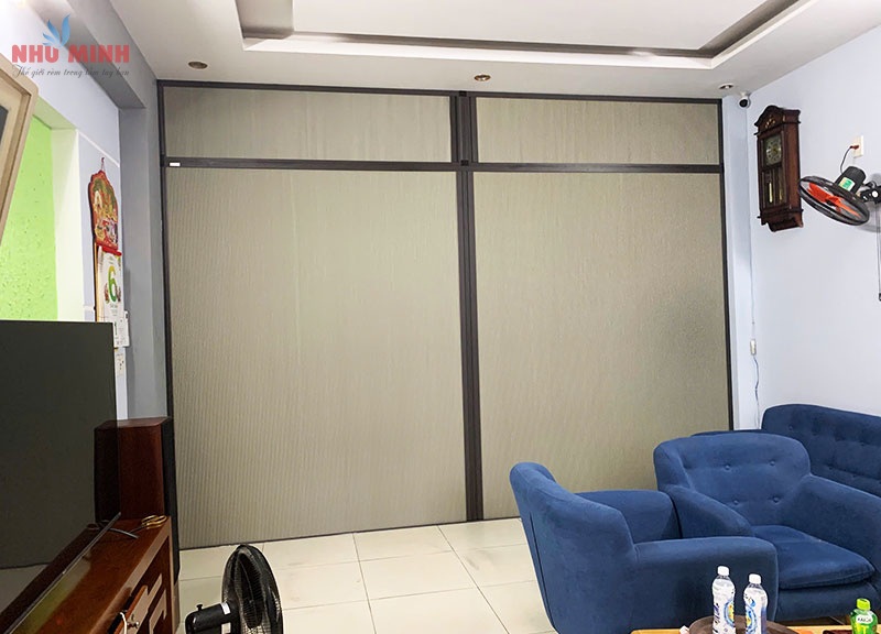 Vách ngăn tổ ong Đà Nẵng - Mẫu vách ngăn tổ ong màu xám xanh mã NM006
