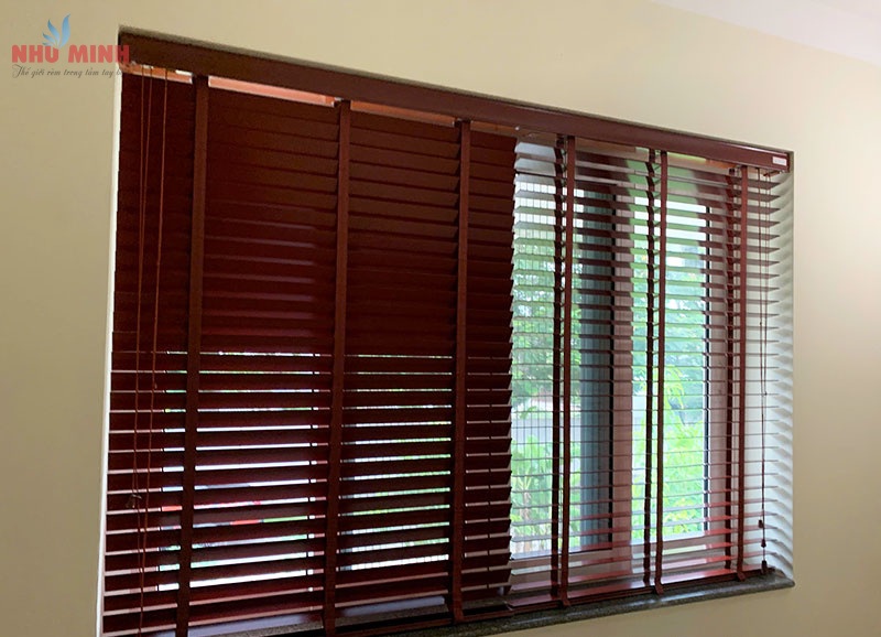 Rèm gỗ màu xoan đào tại Đà Nẵng - Mẫu rèm gỗ đẹp mã NM15